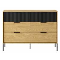 Komoda z 6 szufladami 138 cm BALEO stył skandynawski